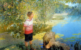 Где гнутся над омутом лозы…