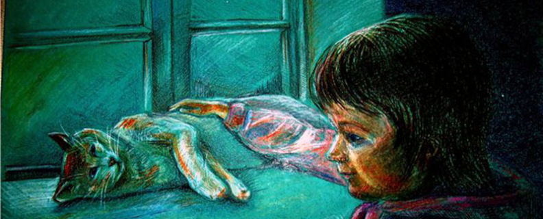 Кот поёт, глаза прищуря...