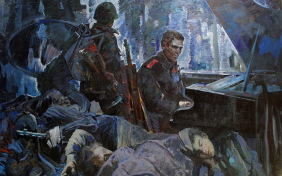 В полях за Вислой сонной…